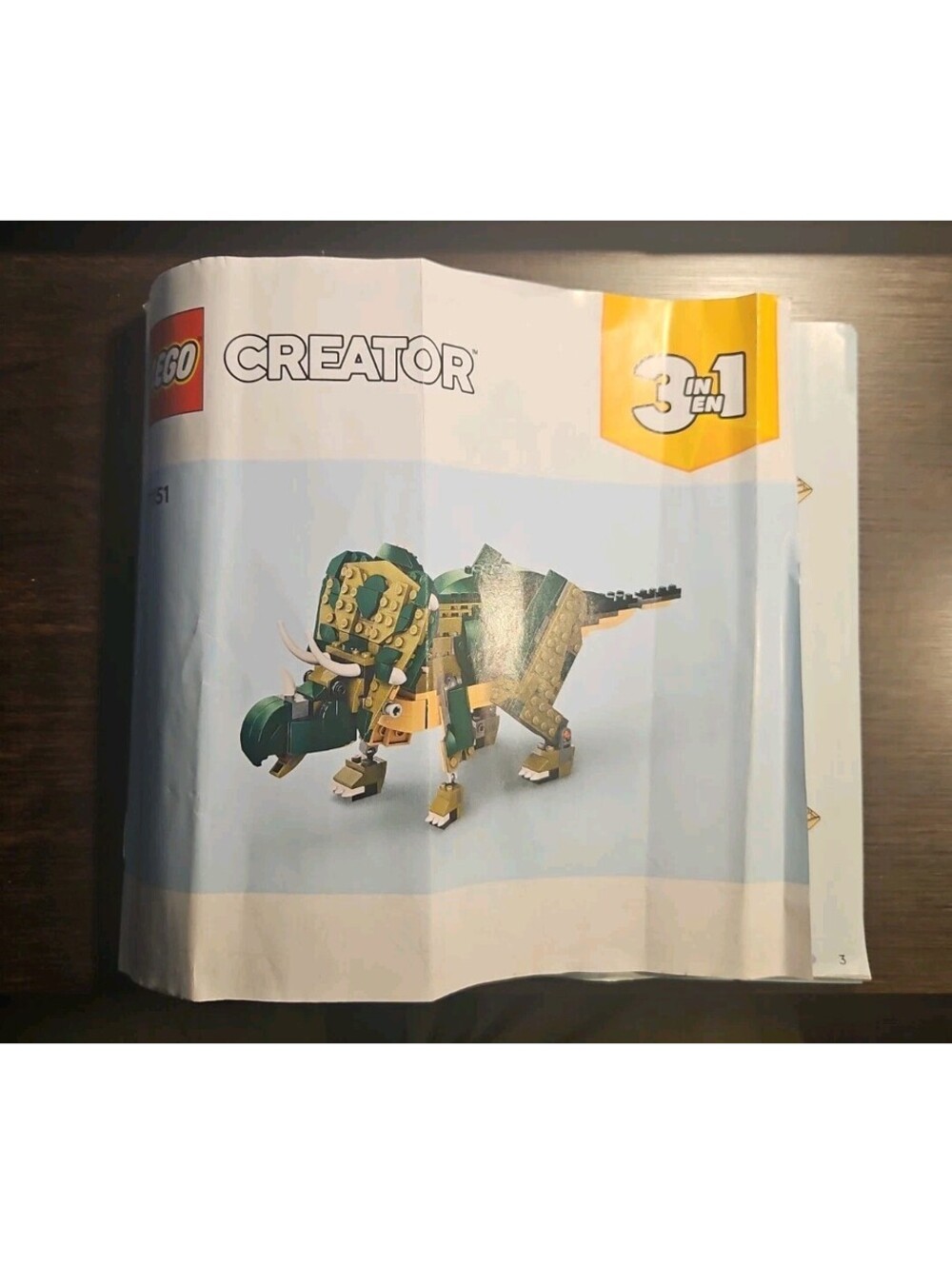 LEGO Creator Mighty Dinosaurs 31058 Instruction Manual Book 1 Only Used